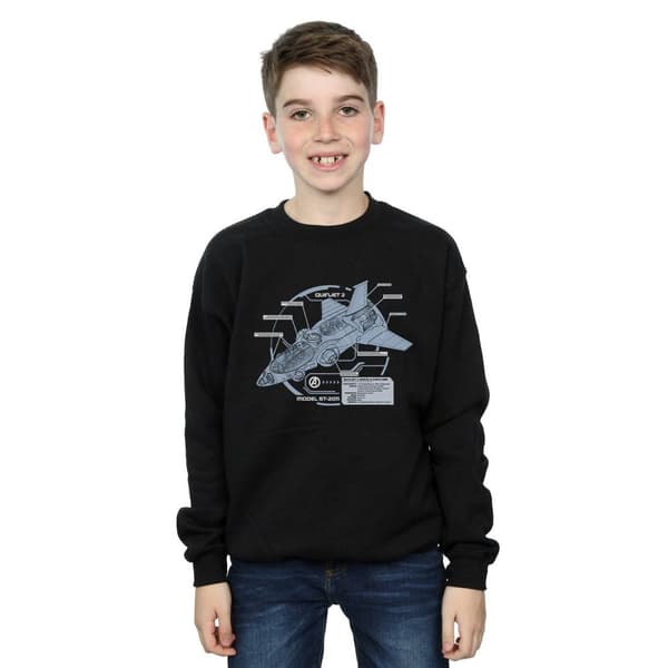 Marvel Pojkar The Avengers Quinjet Breakdown Sweatshirt