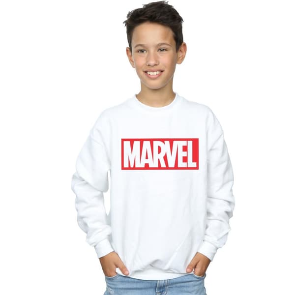 Marvel Comics Sweatshirt med klassisk logotyp för pojkar