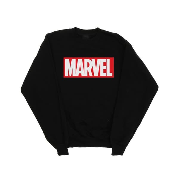 Marvel Comics Sweatshirt med klassisk logotyp för pojkar Black 3-4 Years