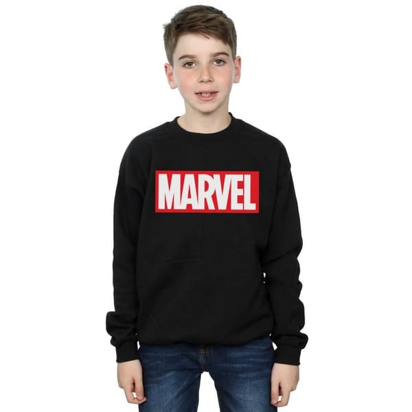 Marvel Comics Sweatshirt med klassisk logotyp för pojkar