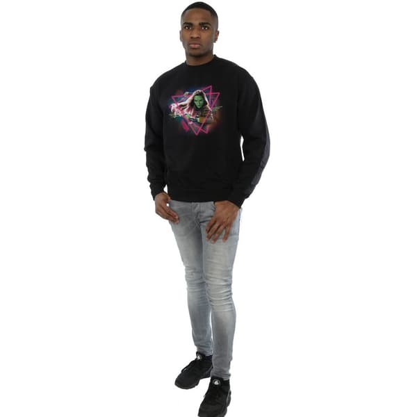 Marvel Mens Guardians Of The Galaxy Neon Gamora Sweatshirt