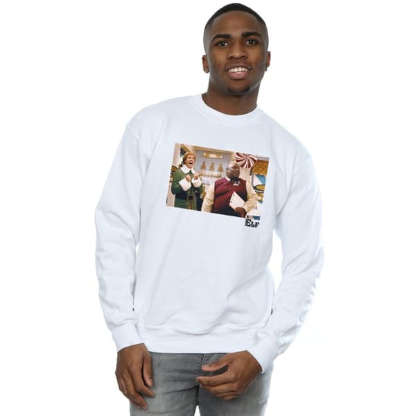 Elf Mens Christmas Store Cheer Sweatshirt