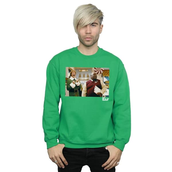 Elf Mens Christmas Store Cheer Sweatshirt
