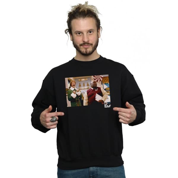 Elf Mens Christmas Store Cheer Sweatshirt