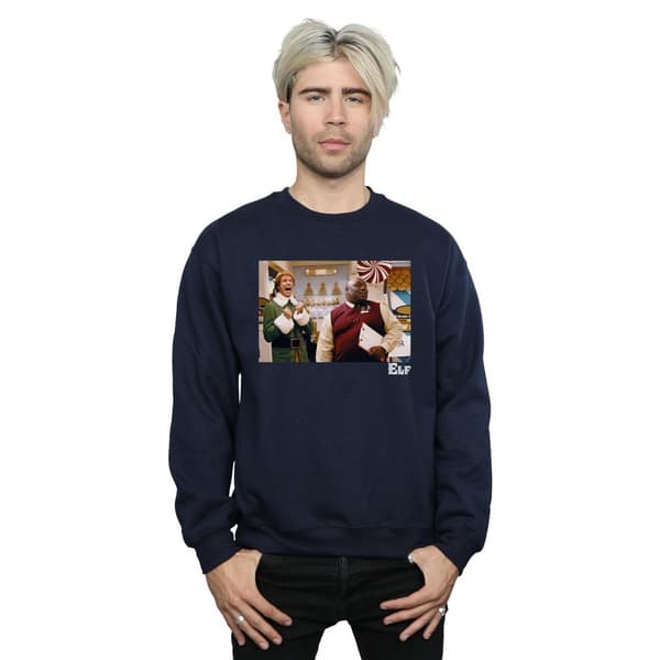 Elf Mens Christmas Store Cheer Sweatshirt