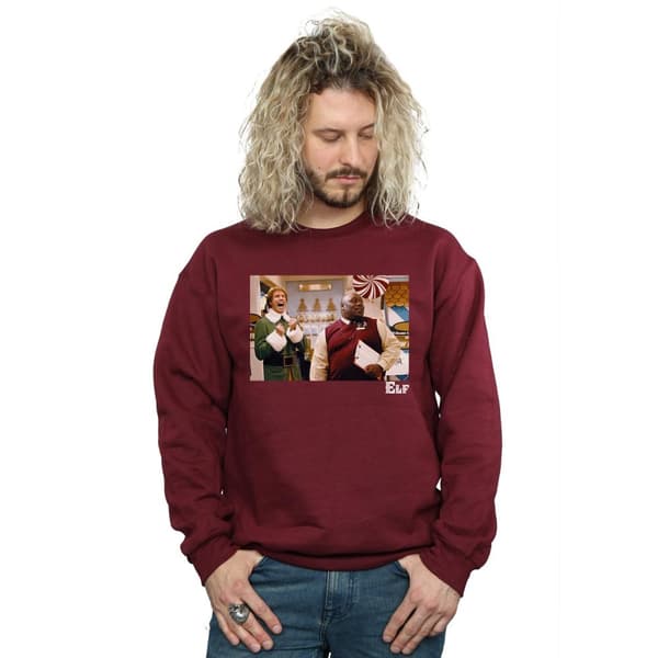 Elf Mens Christmas Store Cheer Sweatshirt