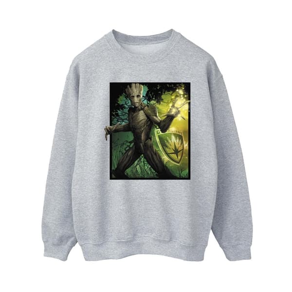 Marvel Dam/Tjej Guardians Of The Galaxy Groot Forest Energy Sweatshirt