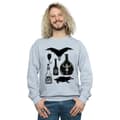 Miniatyrbild 2 av 5: Fantastic Beasts Sweatshirt med enfärgade ikoner för herrar