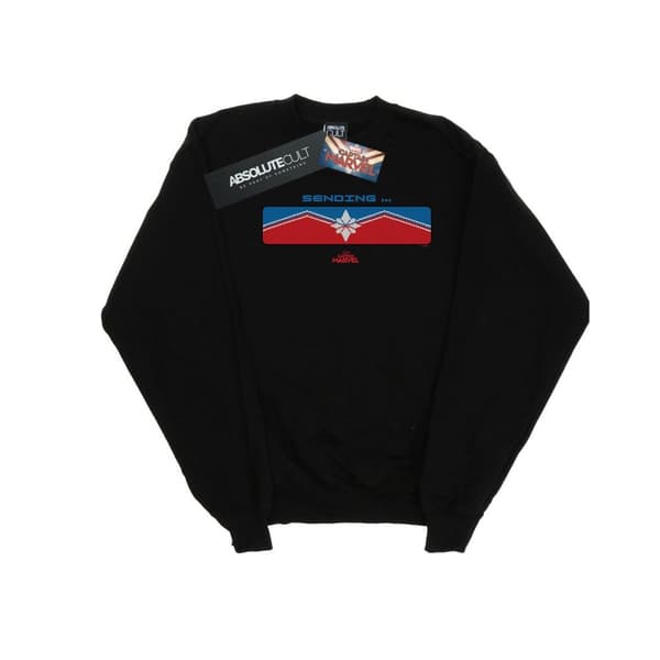 Marvel Mens Captain Marvel Sending Sweatshirt