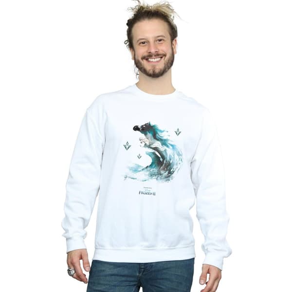 Disney Mens Frozen 2 Elsa With Nokk The Water Spirit Sweatshirt