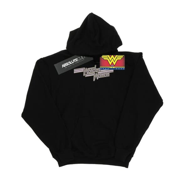 DC Comics Mens Wonder Woman Lines Logo Hoodie