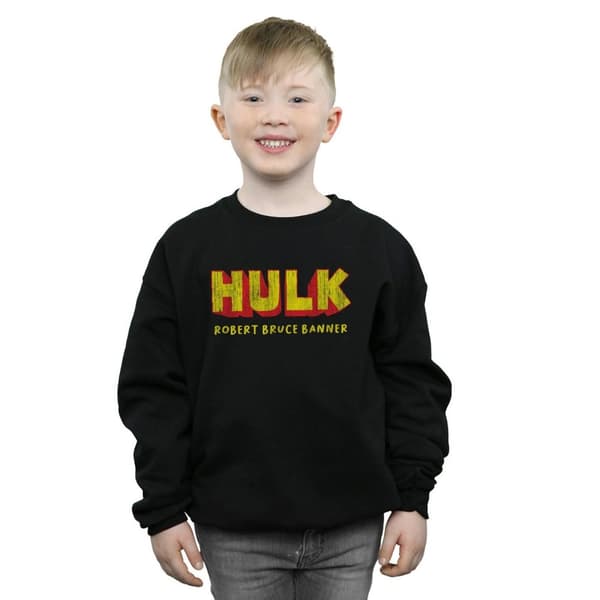 Marvel Boys Hulk AKA Robert Bruce Banner Sweatshirt