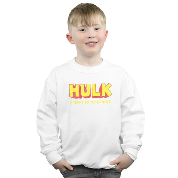 Marvel Boys Hulk AKA Robert Bruce Banner Sweatshirt