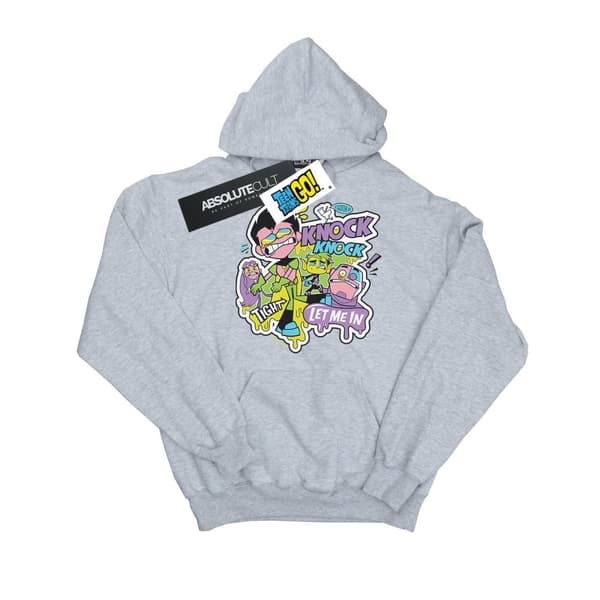 DC Comics Mens Teen Titans Go Knock Knock Hoodie