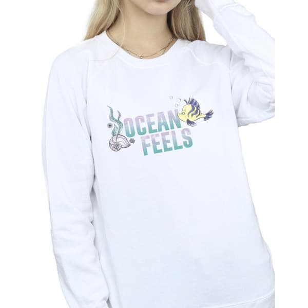 Disney Dam/kvinnor Den lilla sjöjungfrun Ocean Sweatshirt