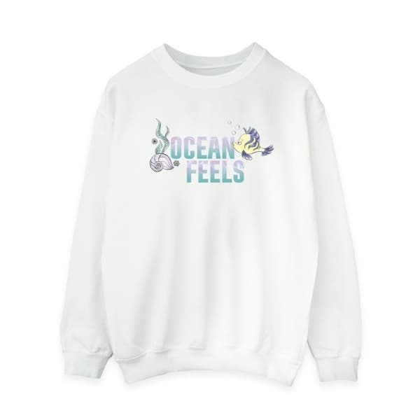 Disney Dam/kvinnor Den lilla sjöjungfrun Ocean Sweatshirt