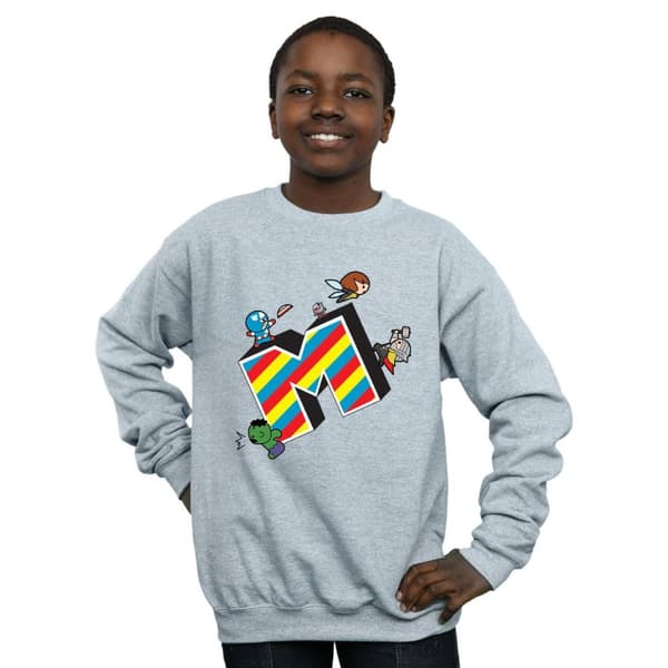 Marvel Boys Kawaii M Is For Marvel Sweatshirt