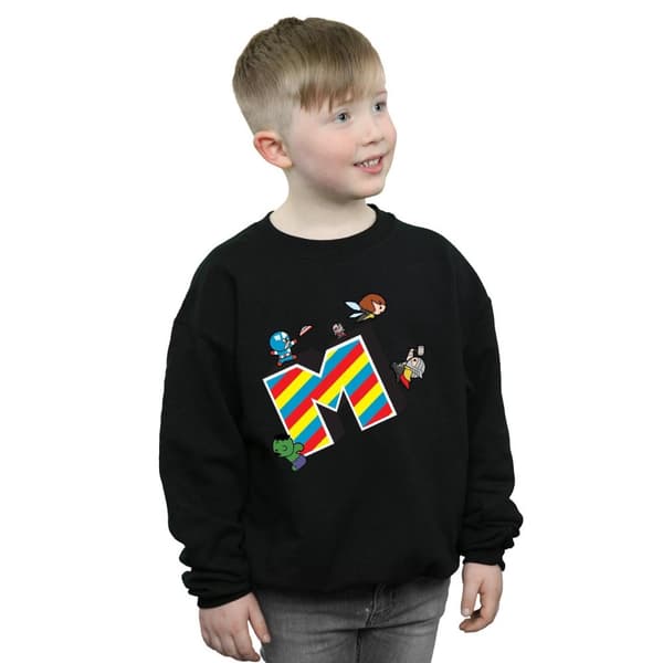 Marvel Boys Kawaii M Is For Marvel Sweatshirt