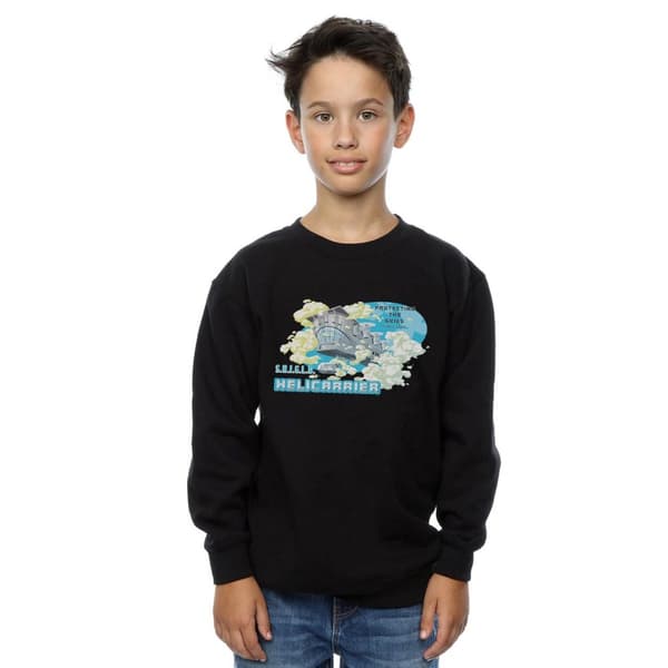 Marvel Pojkar S.H.I.E.L.D. Hellicarrier Protecting The Skies Sweatshirt