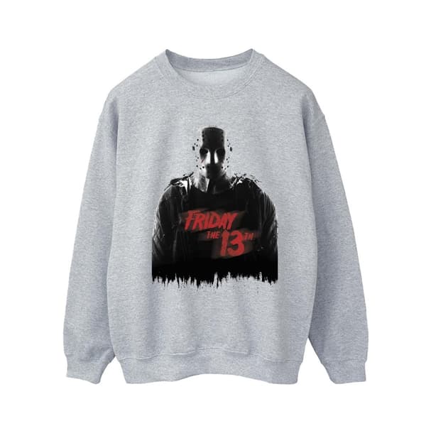 Friday The 13th Mens Remake Poster Sweatshirt Sports Grey 5XL