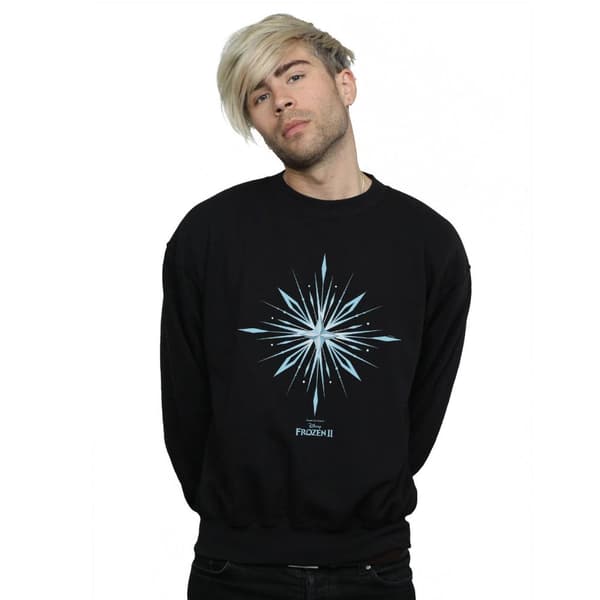 Disney Mens Frozen 2 Elsa Signature Snowflake Sweatshirt