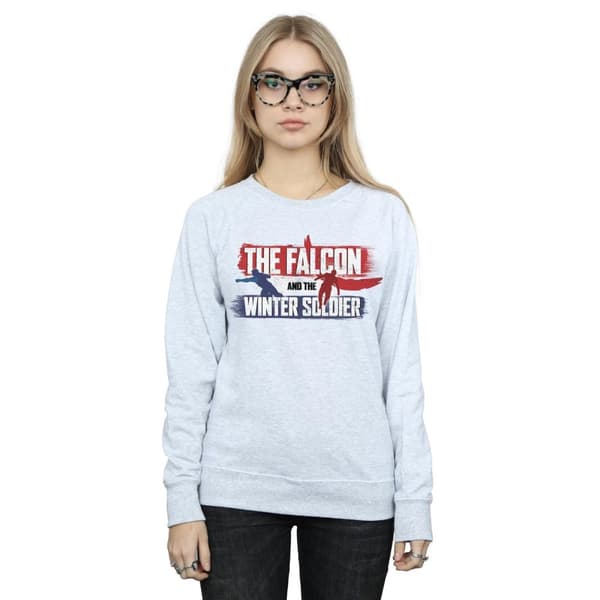 Marvel Womens/Ladies The Falcon And The Winter Soldier Action Logo Sweatshirt