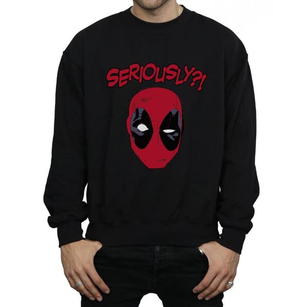 Marvel Mens Deadpool Seriously Sweatshirt