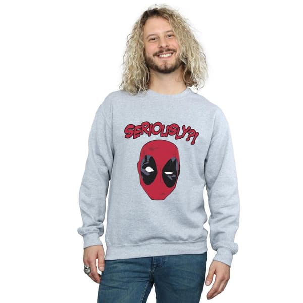 Marvel Mens Deadpool Seriously Sweatshirt