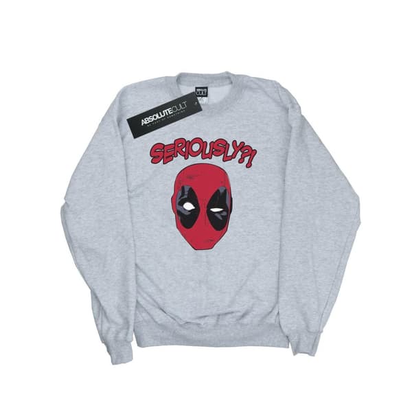 Marvel Mens Deadpool Seriously Sweatshirt