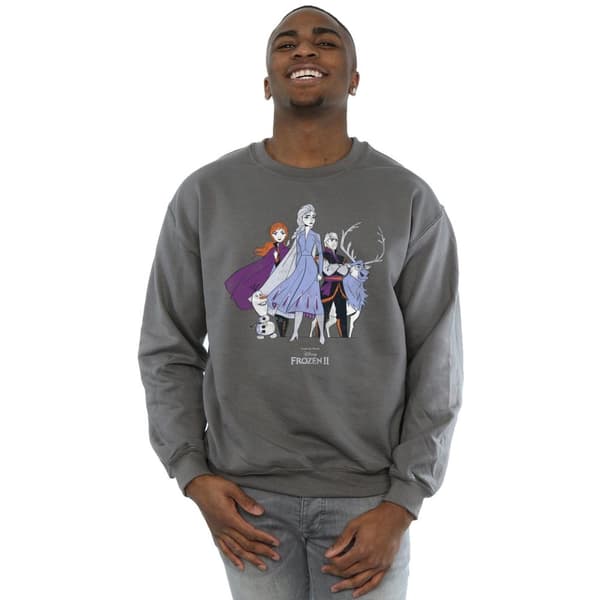 Disney Frozen 2 Distressed Group Sweatshirt för herrar