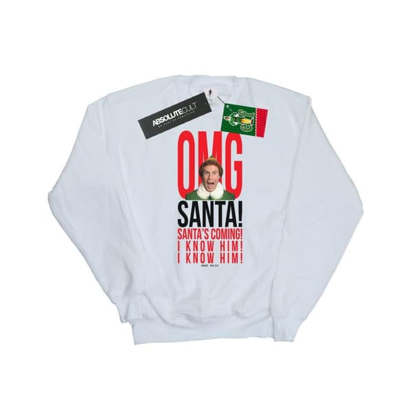 Elf Mens OMG Santa I Know Him Sweatshirt