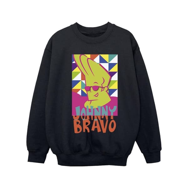 Johnny Bravo Multi Triangles Pop Art-tröja för flickor