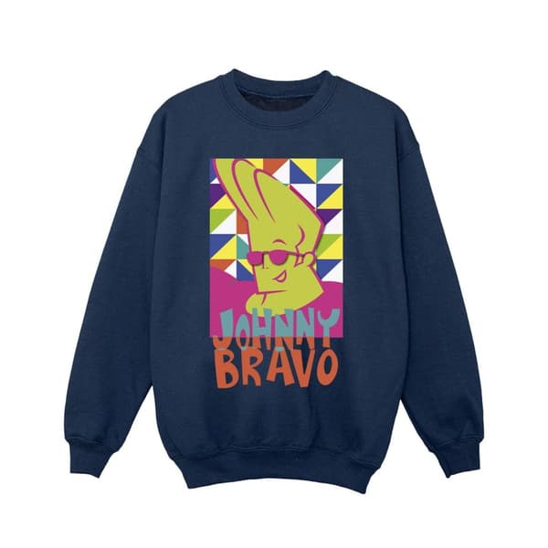 Johnny Bravo Multi Triangles Pop Art-tröja för flickor