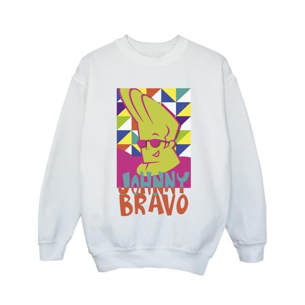 Johnny Bravo Multi Triangles Pop Art-tröja för flickor