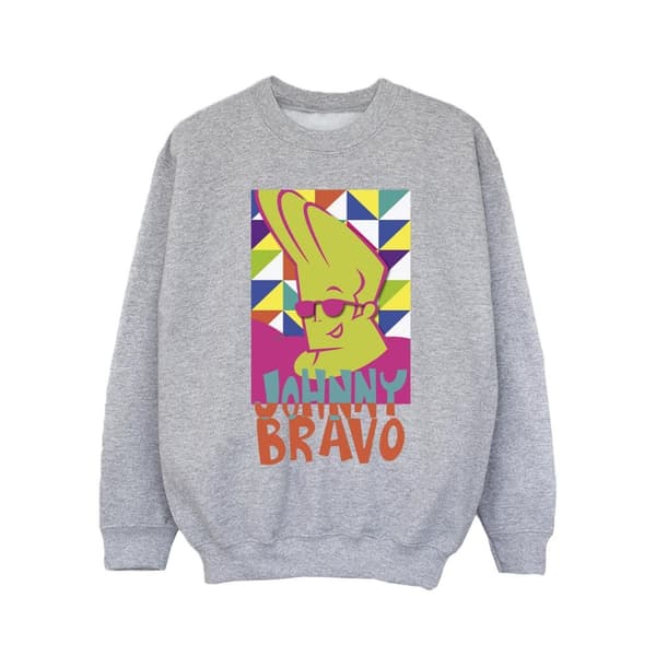 Johnny Bravo Multi Triangles Pop Art-tröja för flickor