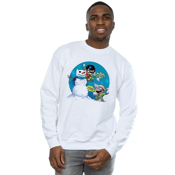 DC Comics Mens Super Friends Chillin Like A Villain Sweatshirt