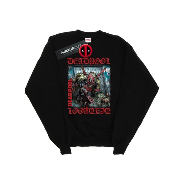 Marvel Mens Deadpool Here Lies Deadpool Sweatshirt