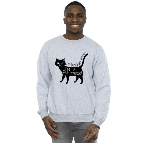 Disney Mens Hocus Pocus A Cat Person Sweatshirt