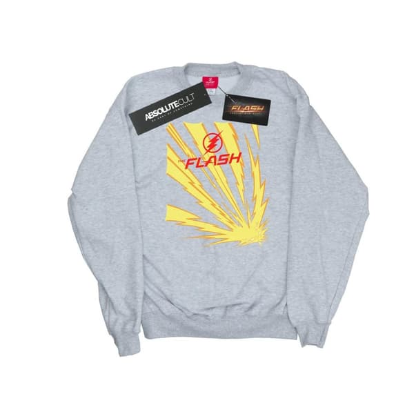 DC Comics Mens The Flash Lightning Bolts Sweatshirt