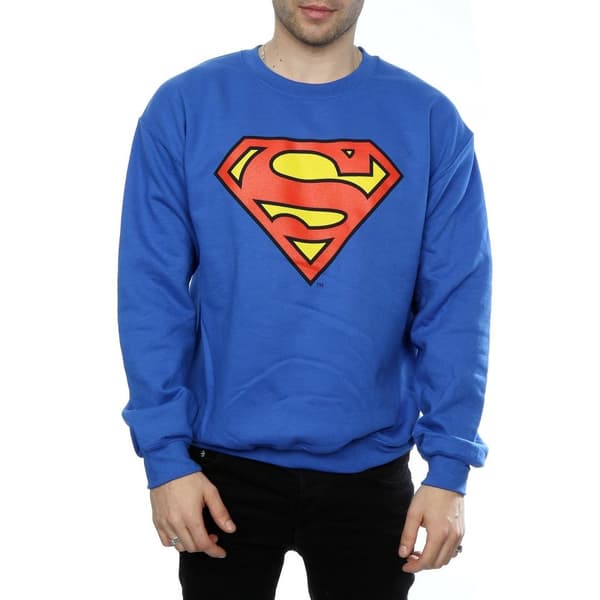 DC Comics Mens Superman Logo Sweatshirt