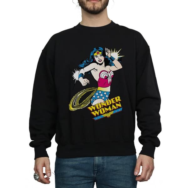 DC Comics Herr Wonder Woman Lasso Sweatshirt