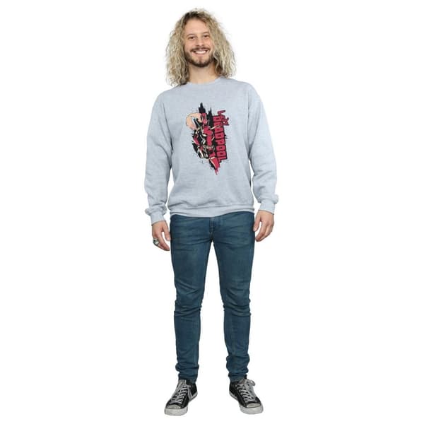 Marvel Mens Deadpool Lady Deadpool Sweatshirt