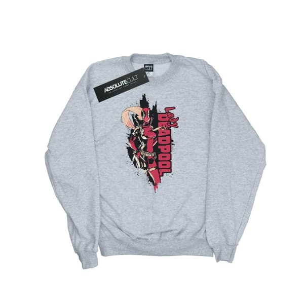 Marvel Mens Deadpool Lady Deadpool Sweatshirt