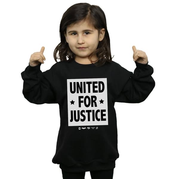 DC Comics Girls Justice League United For Justice Sweatshirt