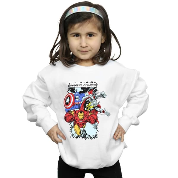 Marvel Sweatshirt med seriefigurer för flickor