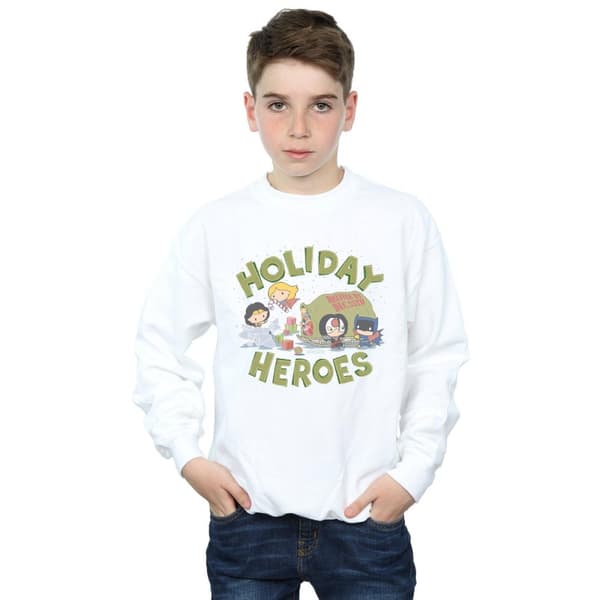 DC Comics Sweatshirt med julleverans från Justice League för pojkar
