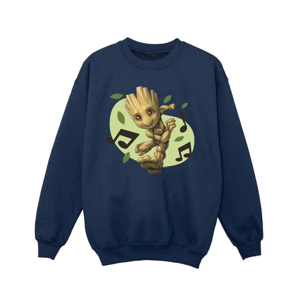 Marvel Girls Guardians Of The Galaxy Groot Musical Notes Sweatshirt