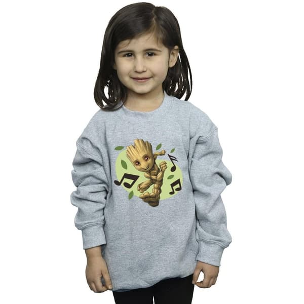 Marvel Girls Guardians Of The Galaxy Groot Musical Notes Sweatshirt