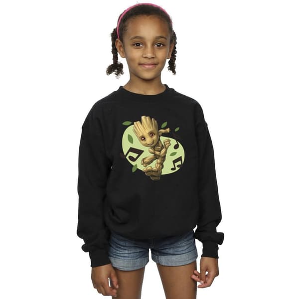 Marvel Girls Guardians Of The Galaxy Groot Musical Notes Sweatshirt