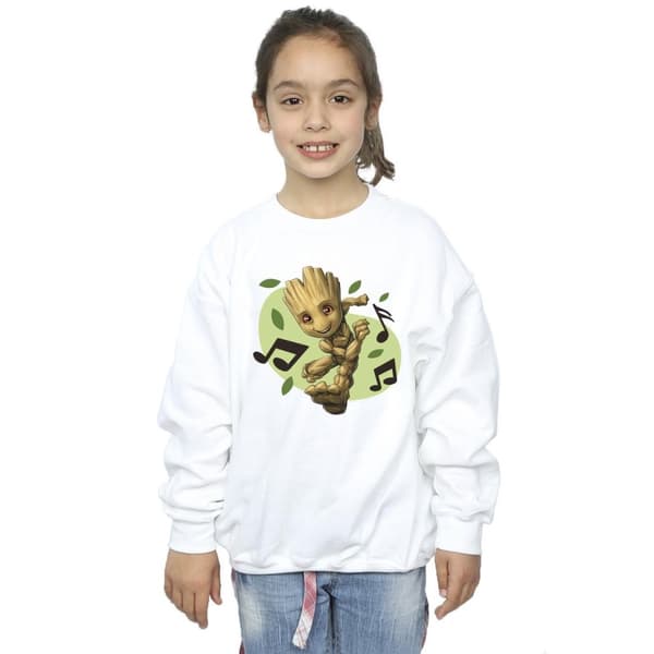 Marvel Girls Guardians Of The Galaxy Groot Musical Notes Sweatshirt